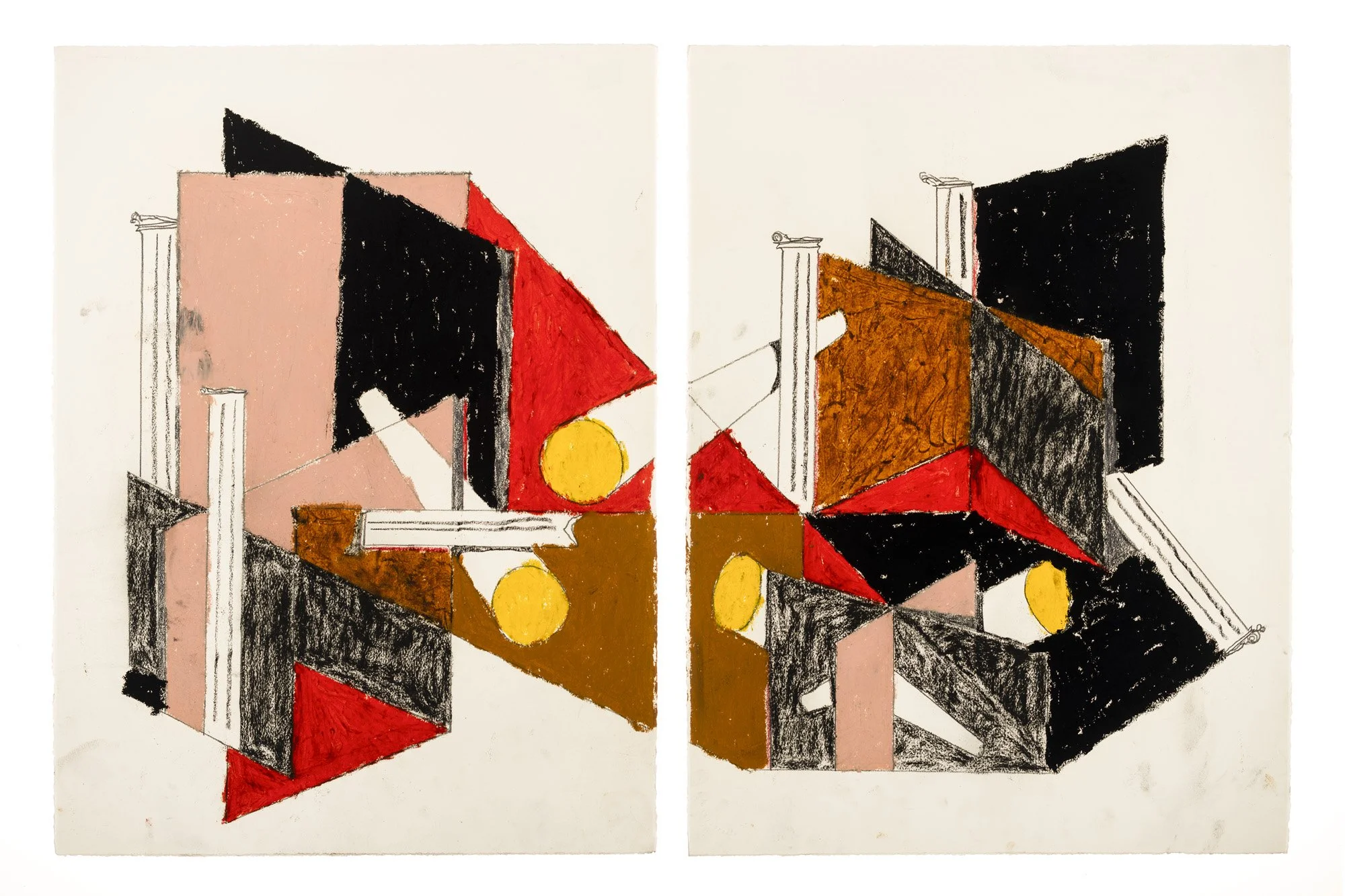 Study for Ruins 
30 x 44 inches on paper
2021-2
