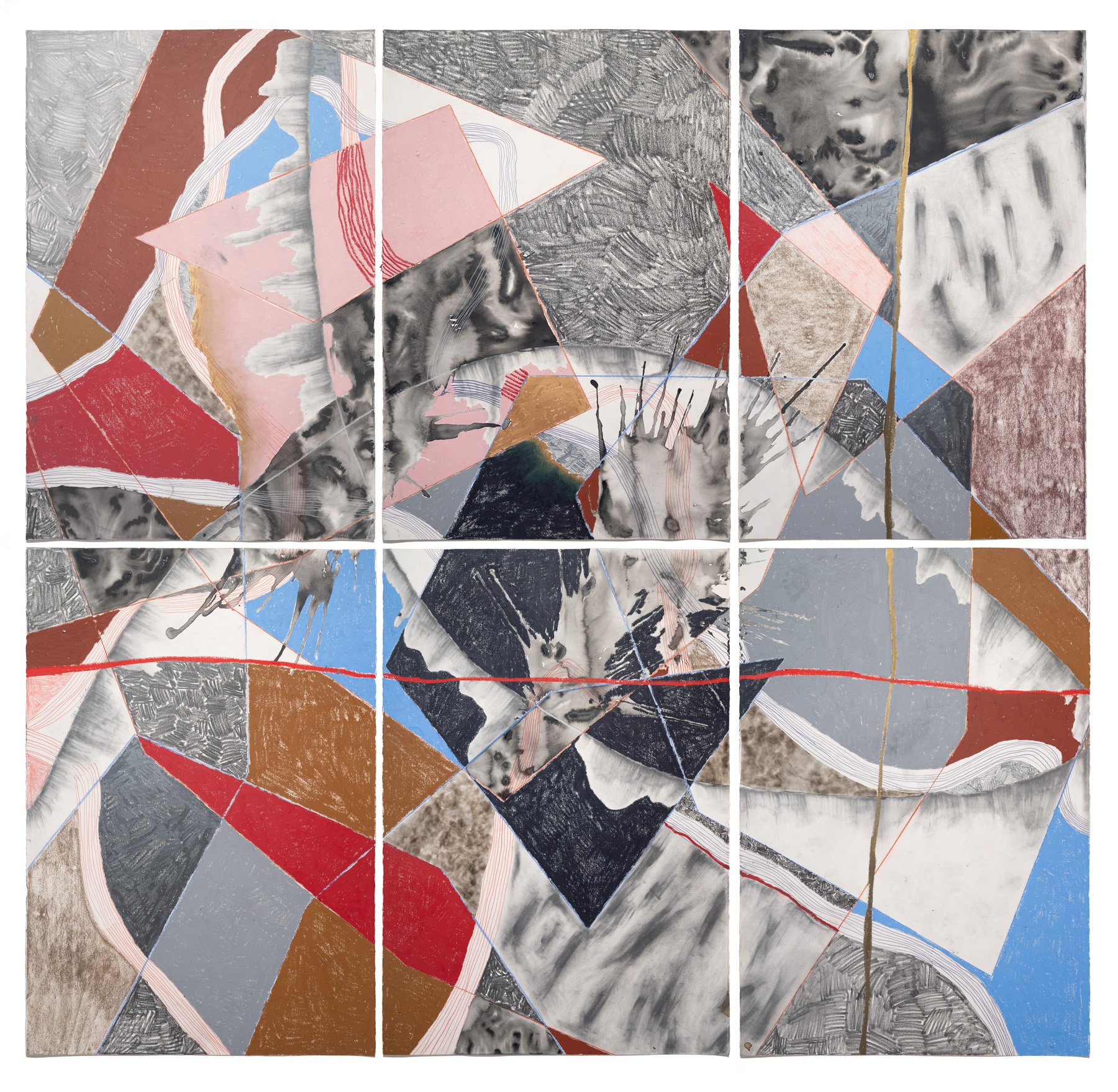 The Couple Who Desire Each Other as Open Frames
120 x 123 inches on paper
2024
