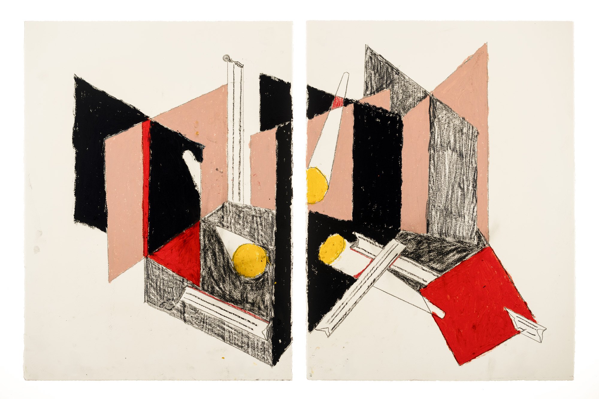 Study for Ruins
30 x 44 inches on paper
2021-2
