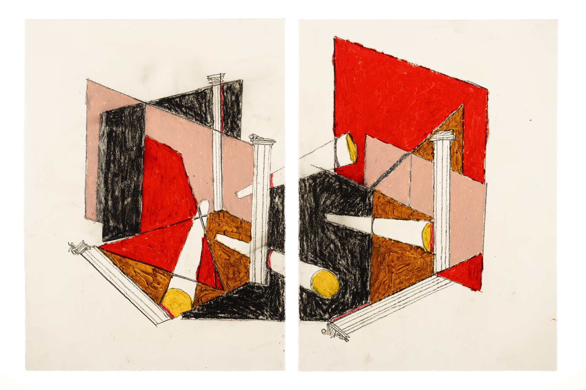 Study for Ruins 
30 x 44 inches on paper
2021-2