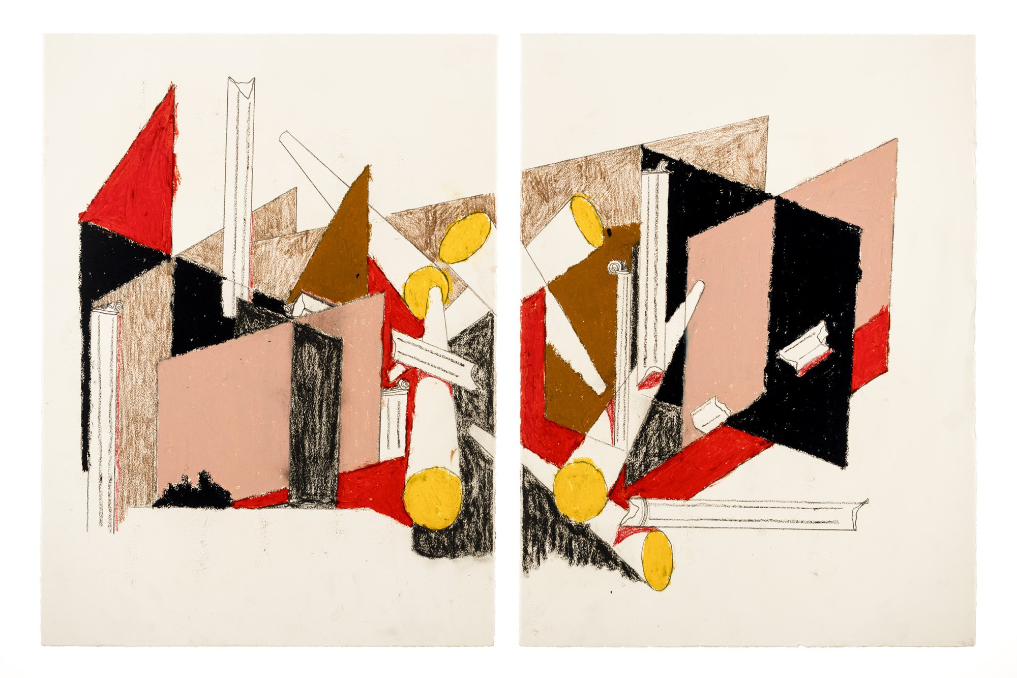 Study for Ruins
30 x 44 inches on paper
2021-2
