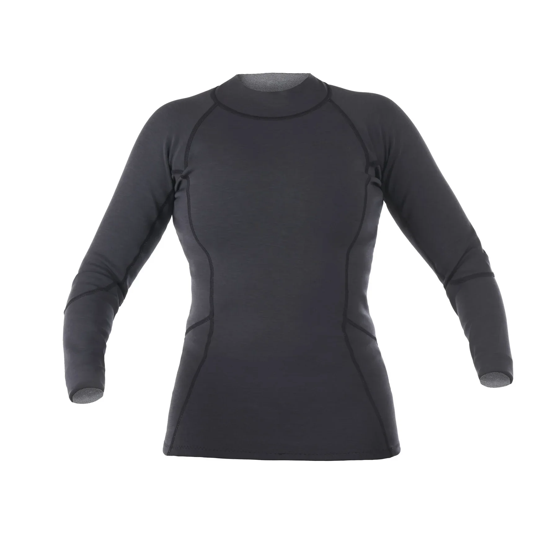 Sombrio Neoprene Long Sleeve Top - Medium - Heather Grey