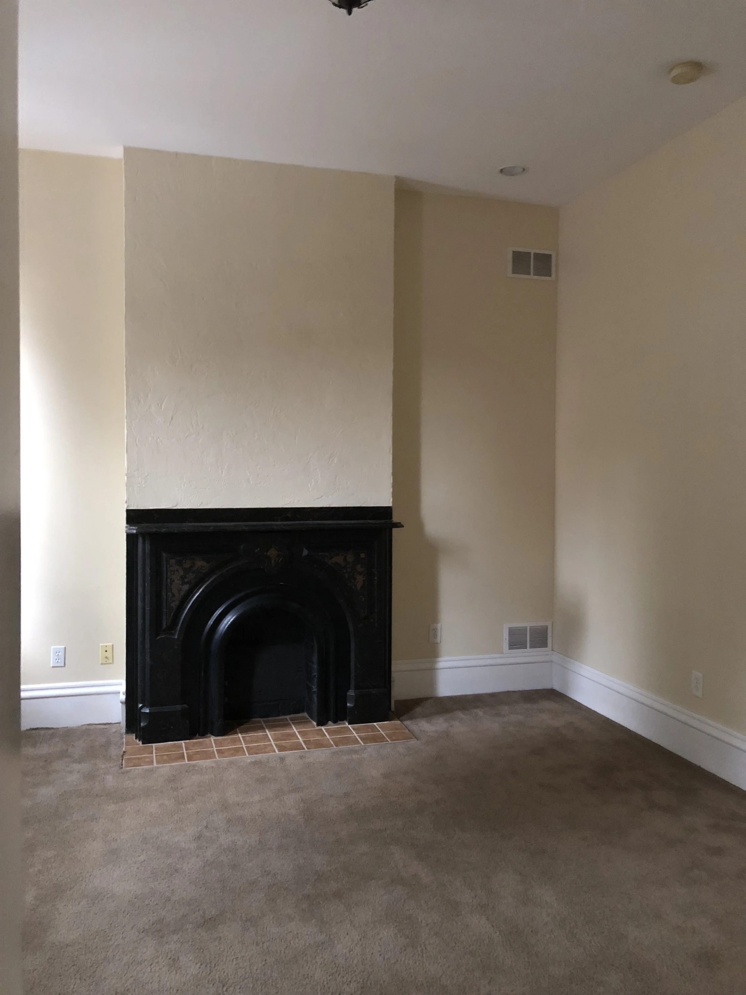 fireplace before