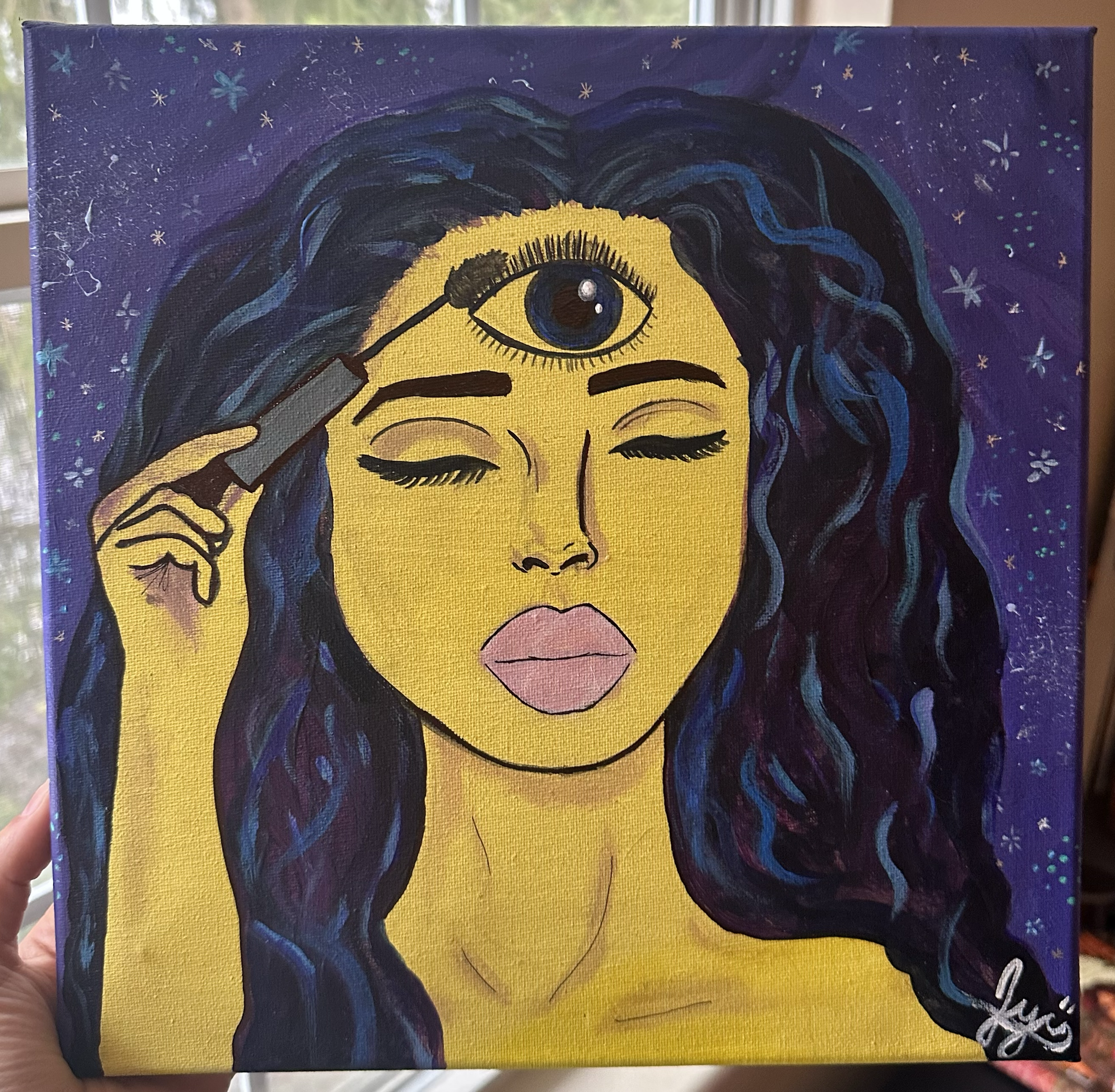 "Third Eye Lashes" March 2026. Commission for functional wellness and massage studio, Bella Humana.