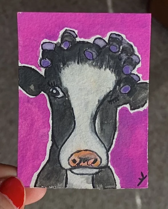 Watercolor Cow 2021