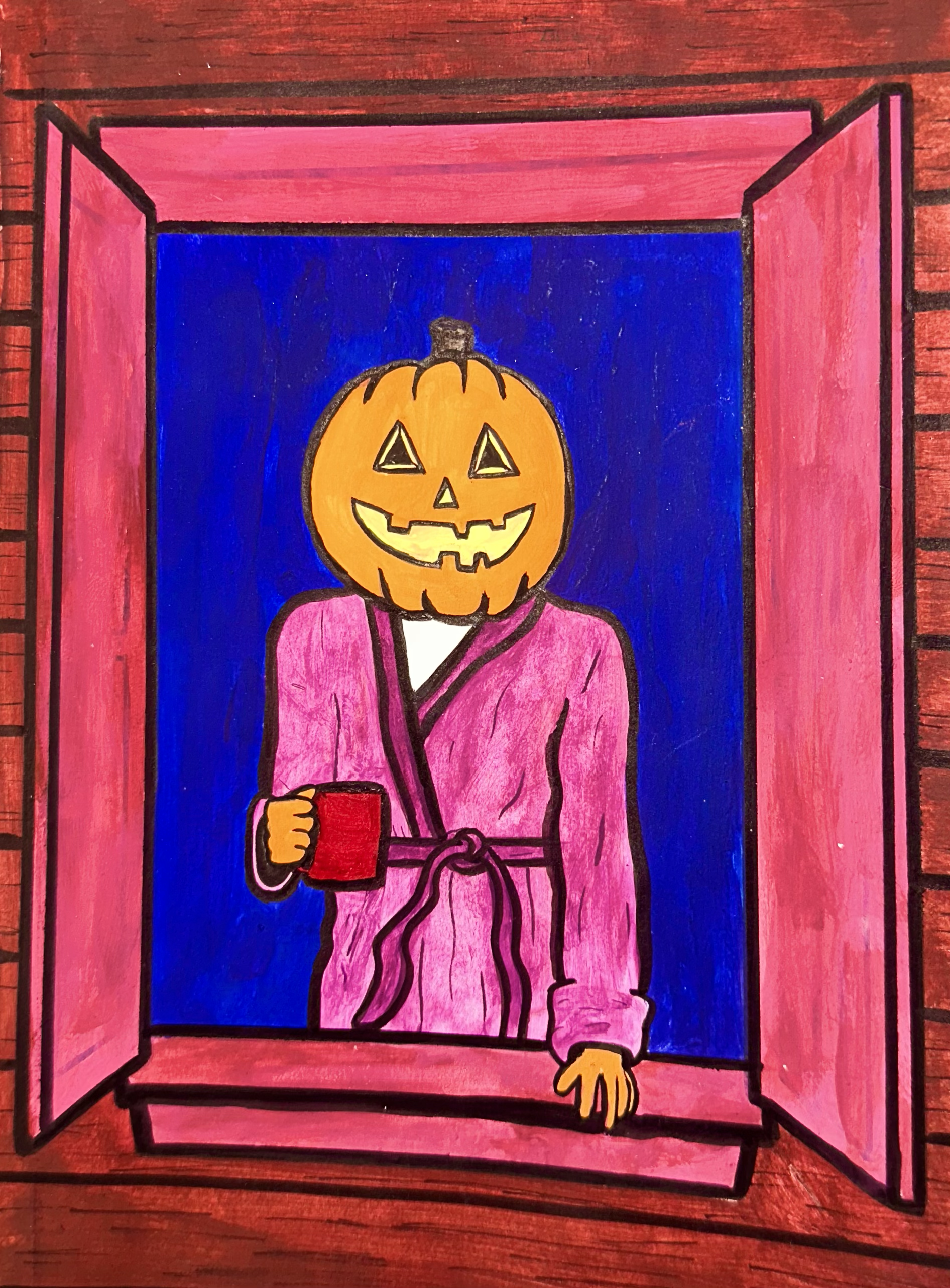 "Good Morning Pumpkin" Painting 2023