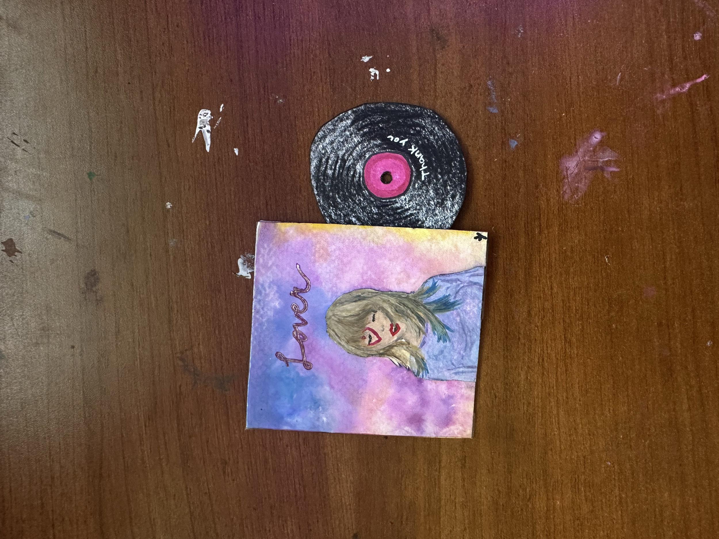 2022 Watercolor Taylor Swift Vinyl "Lover" album