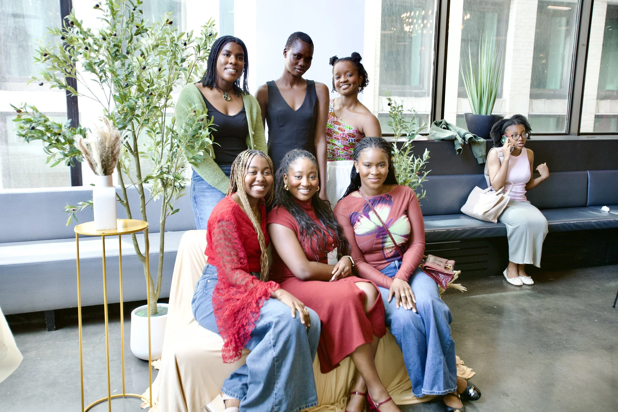 A groups of six Ignite Sisterhood members posing for the camera.