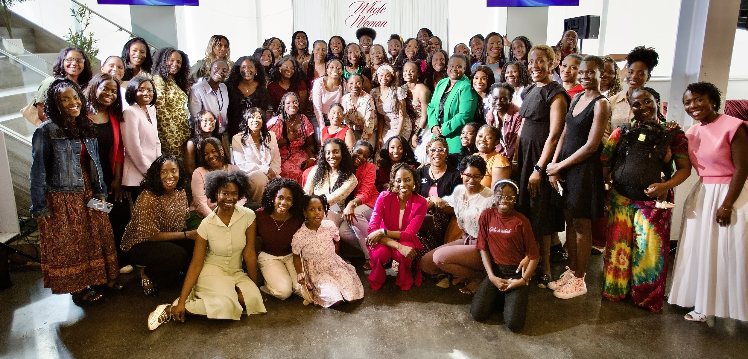 A large group of women and girls at the Ignite Church Sisterhood's Whole Woman Conference in 2026.
