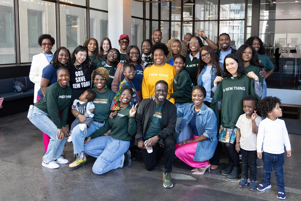 A large group of Ignite Church members, wearing Ignite merch and posing for the camera.
