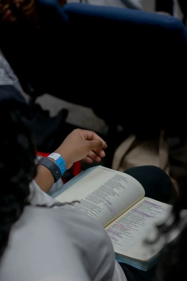 A close-up of a Bible.