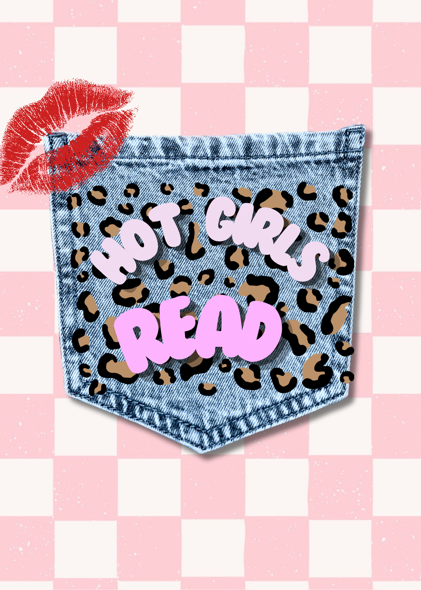 Hot Girls Read - Pink Checkered.PNG
