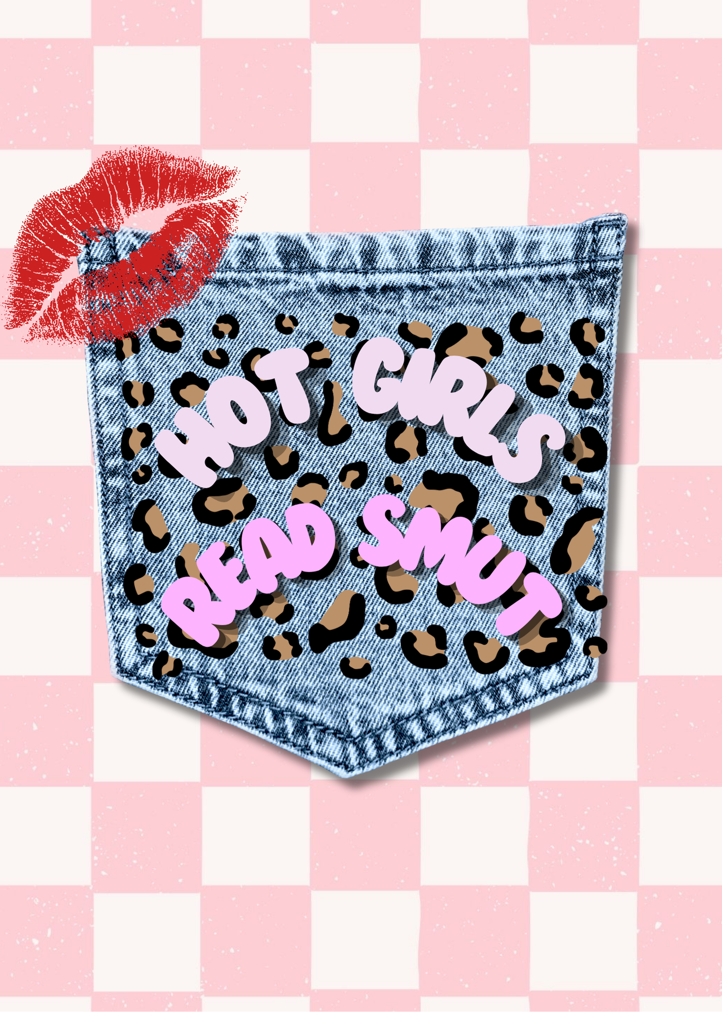 Hot Girls Read Smut - Pink Checkered.PNG