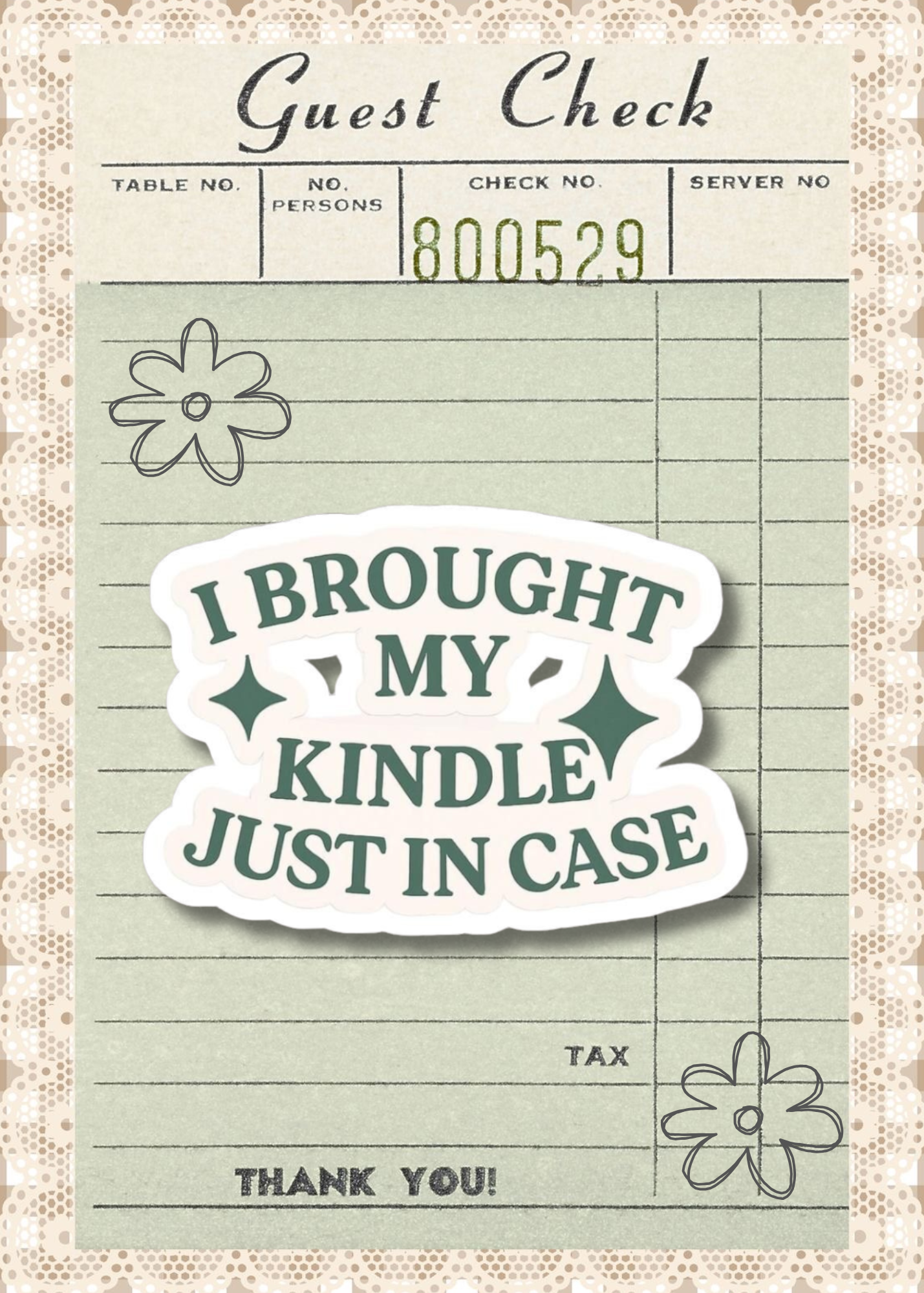 I Brought My Kindle Just In Case