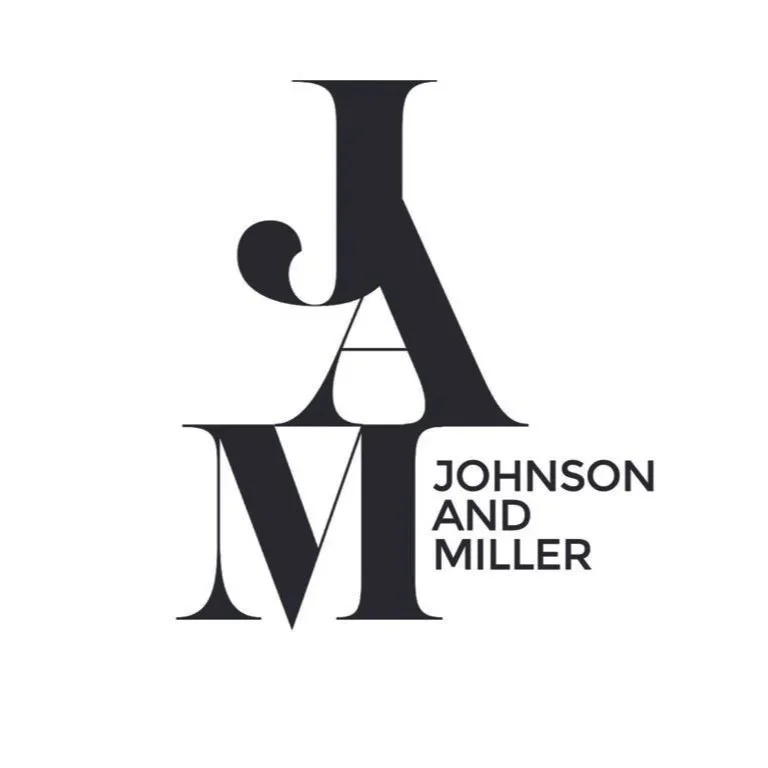Logo with the initials J and M and the words Johnson and Miller.