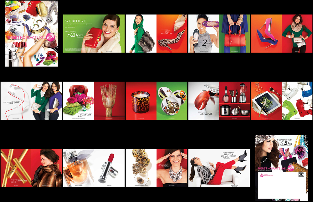 Collage of various fashion accessories, beauty products, home decor, and lifestyle items including jewelry, shoes, handbags, jewelry, candles, cosmetics, and festive decorations.