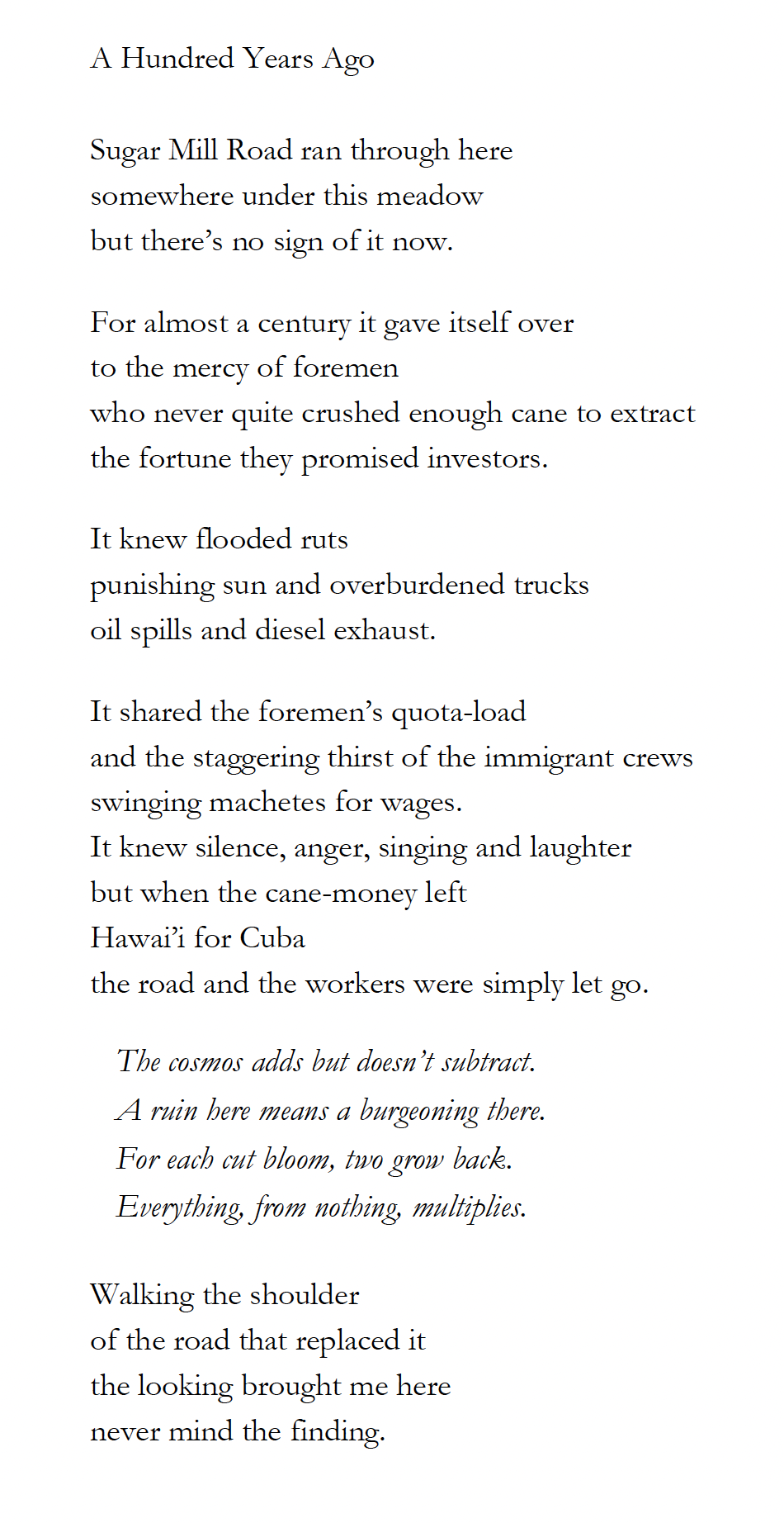 Kaʻū Mele: A Hundred Years Ago
