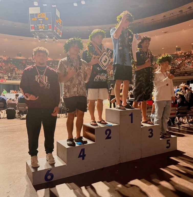 Kaʻū High Junior Camdon Higbee Makes History at State Wrestling Championships