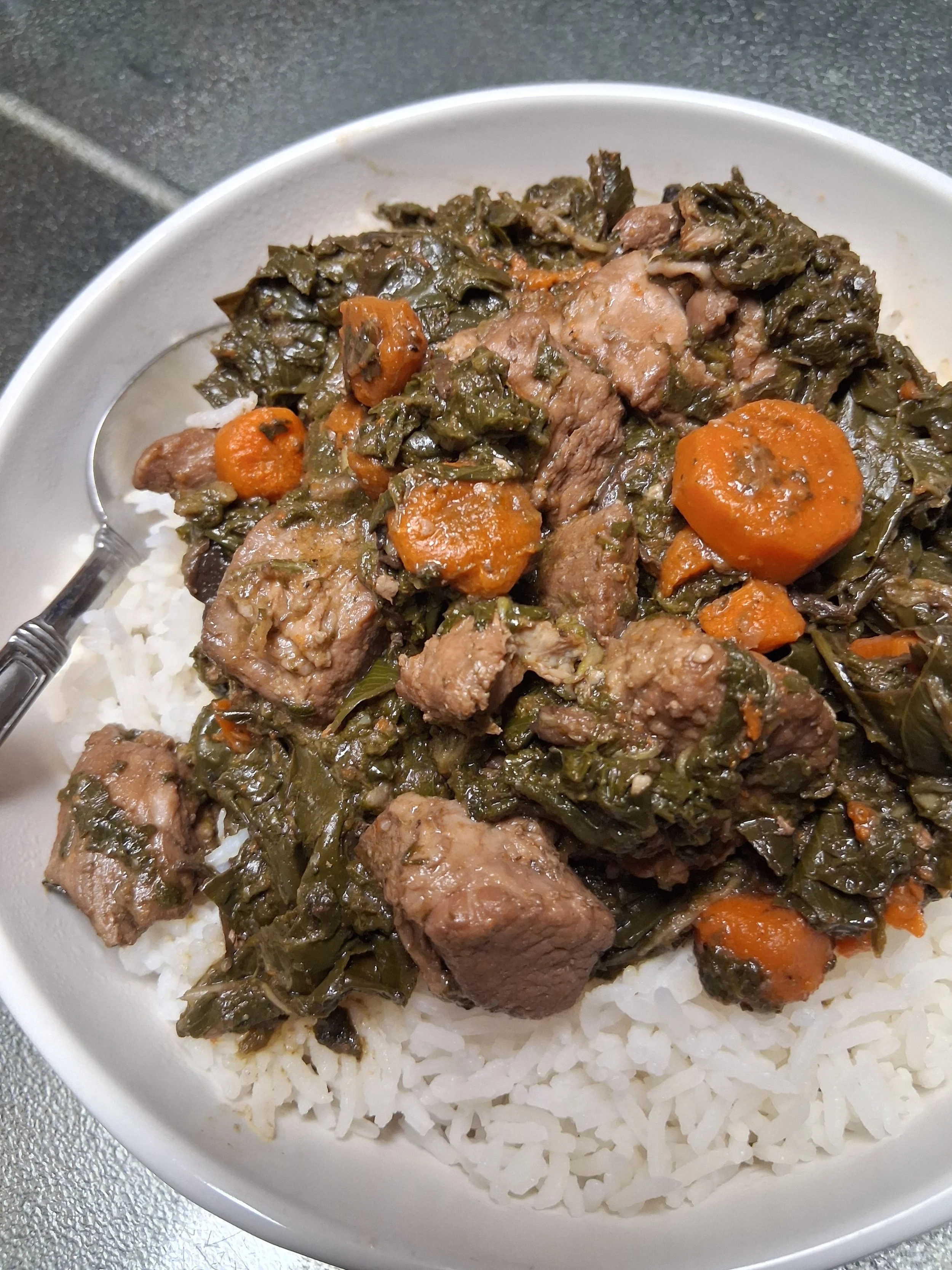 Kaʻū Kaukau: Pork Lūʻau Stew
