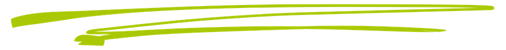 Lime green brushstroke