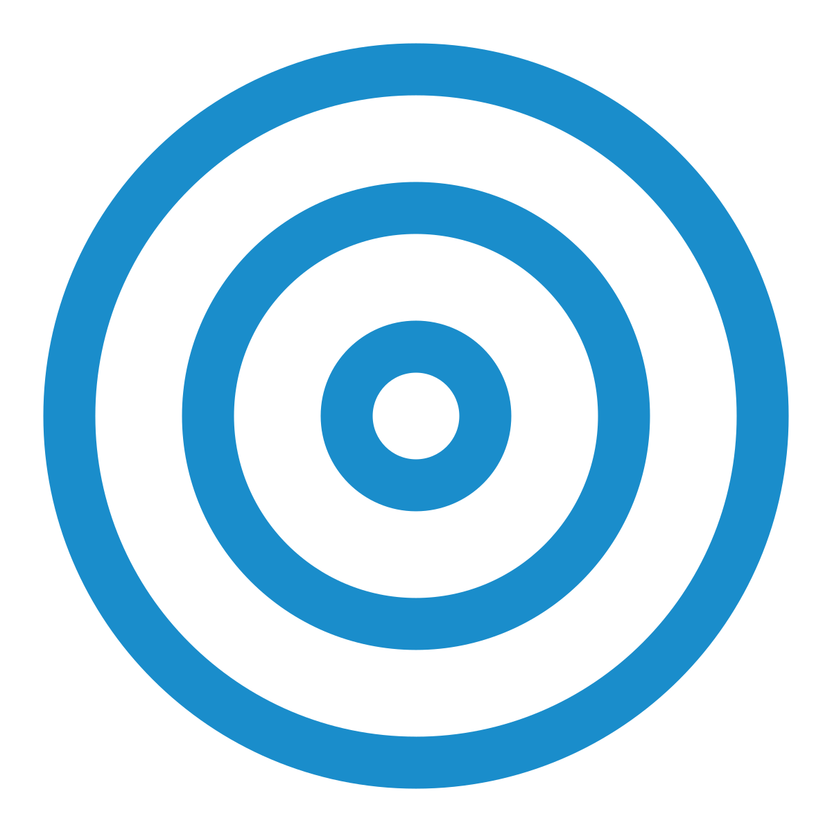 Blue concentric circles or target on a black background.