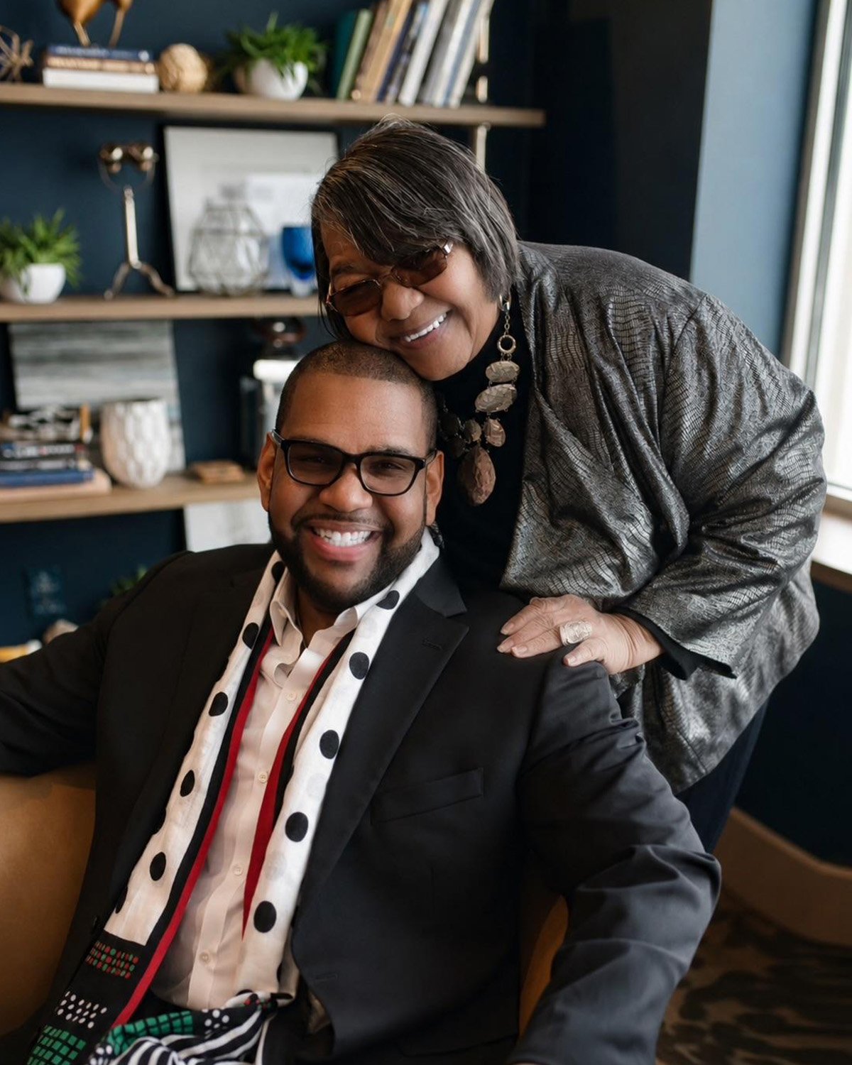 Platinum Circle Clubhouse's Dr. Maurice Stinnett with his grandmother Winifred "Winnie" Stinnett.
