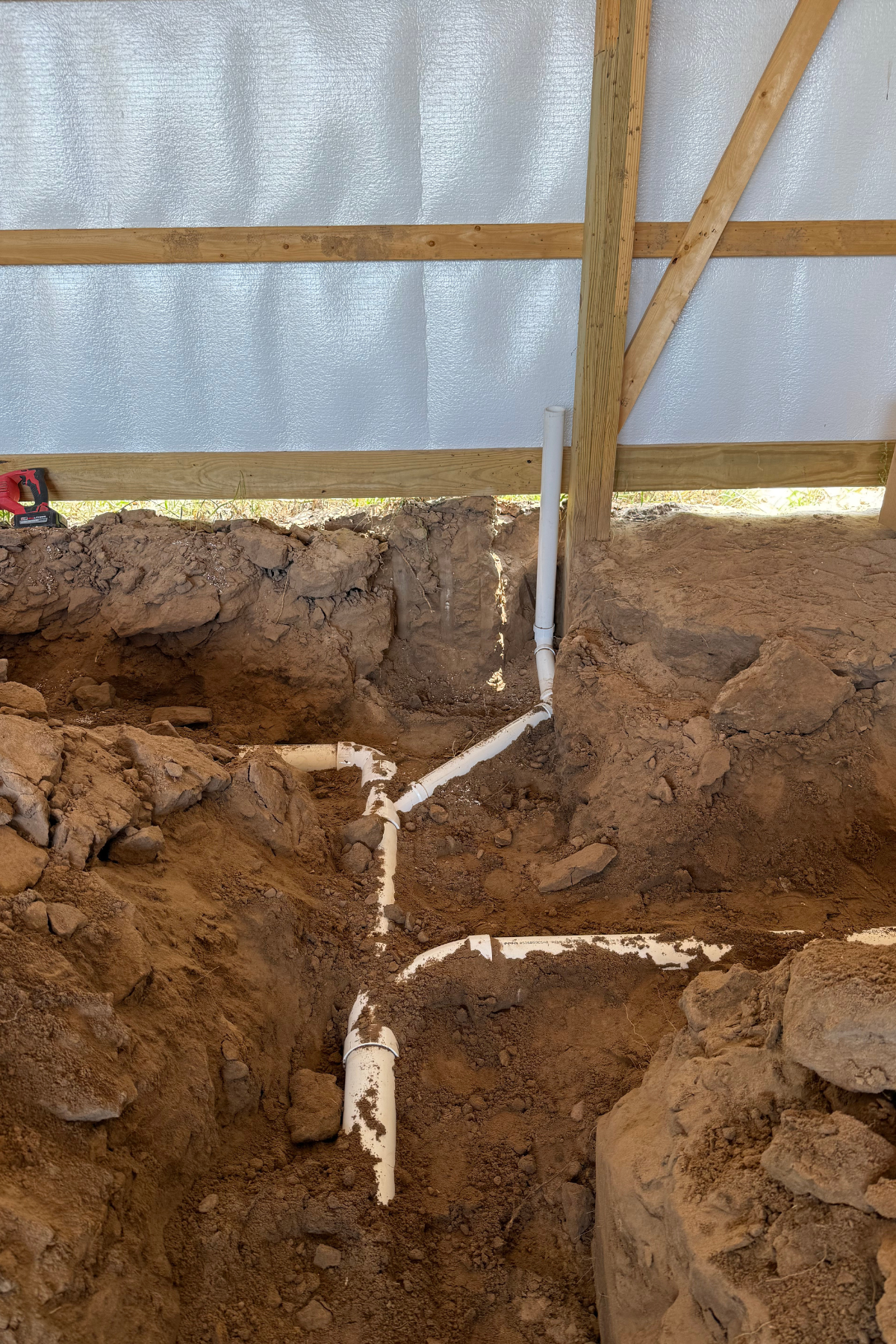 New Construction Underground Plumbing