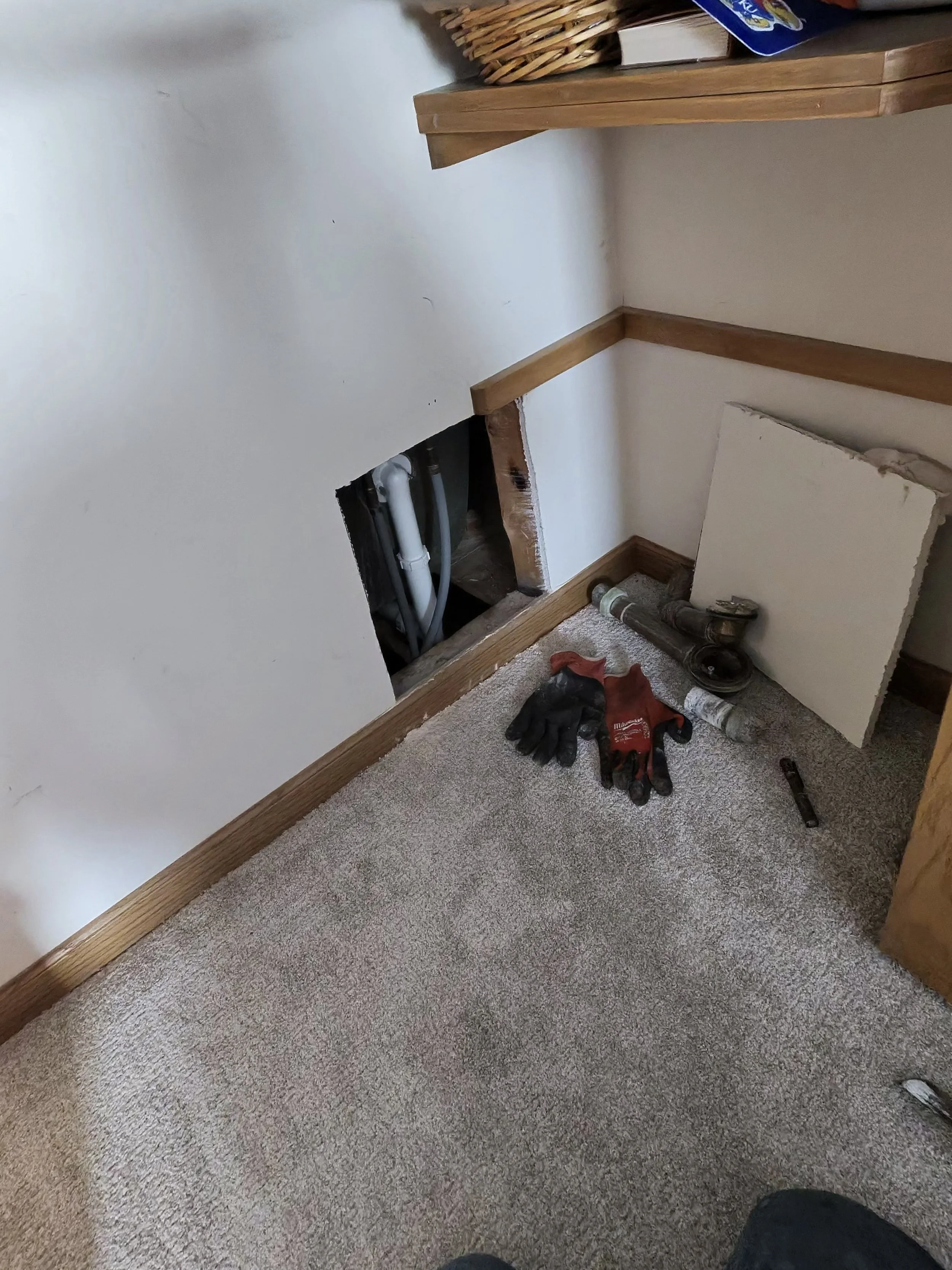 Plumbing Repairs Inside Wall