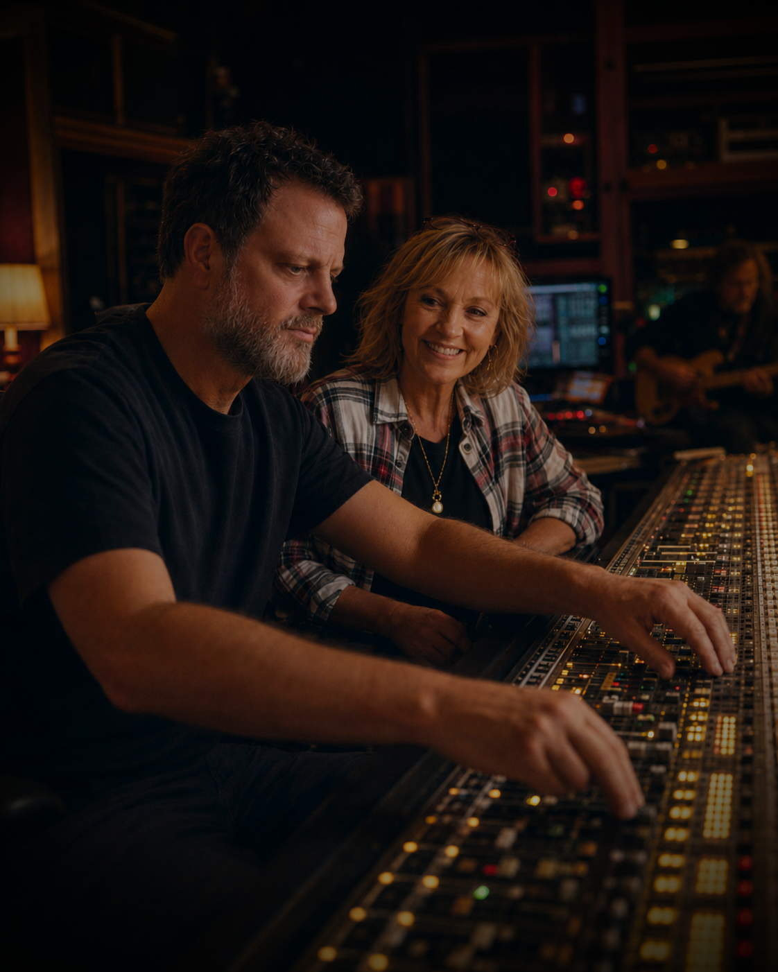 in the studio
