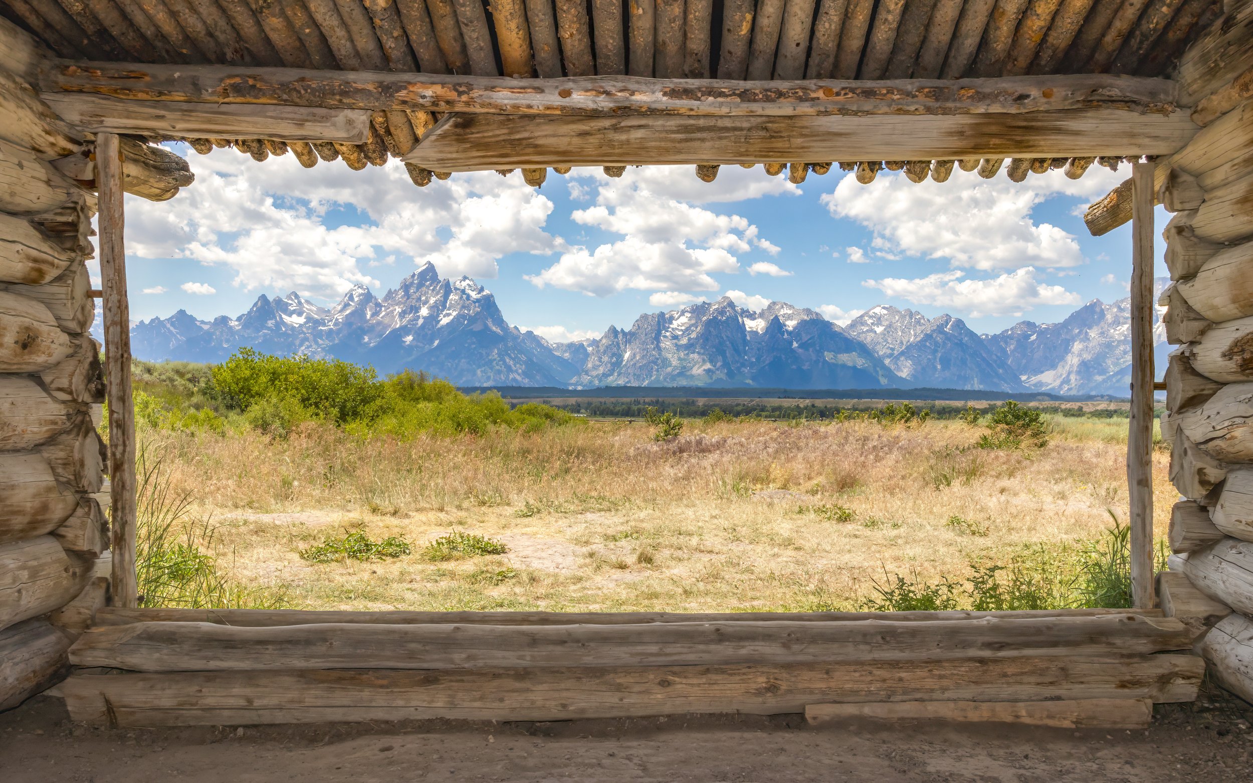 Grand Teton National Park, WY - view from J.P. Cunningham Cabin