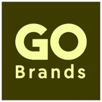 GO Brands logo with green background and yellow text