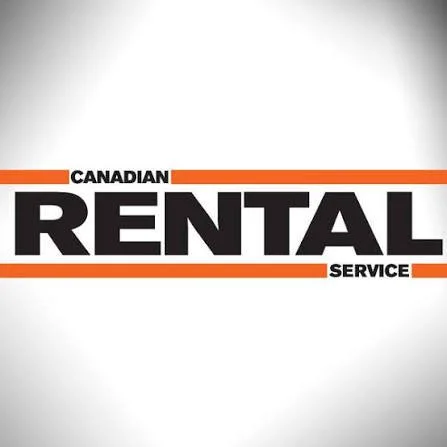 Canadian Rental Service logo with black and orange text on a white background.