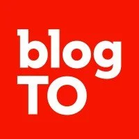 Red background with white text that says 'blog TO' in a bold font.