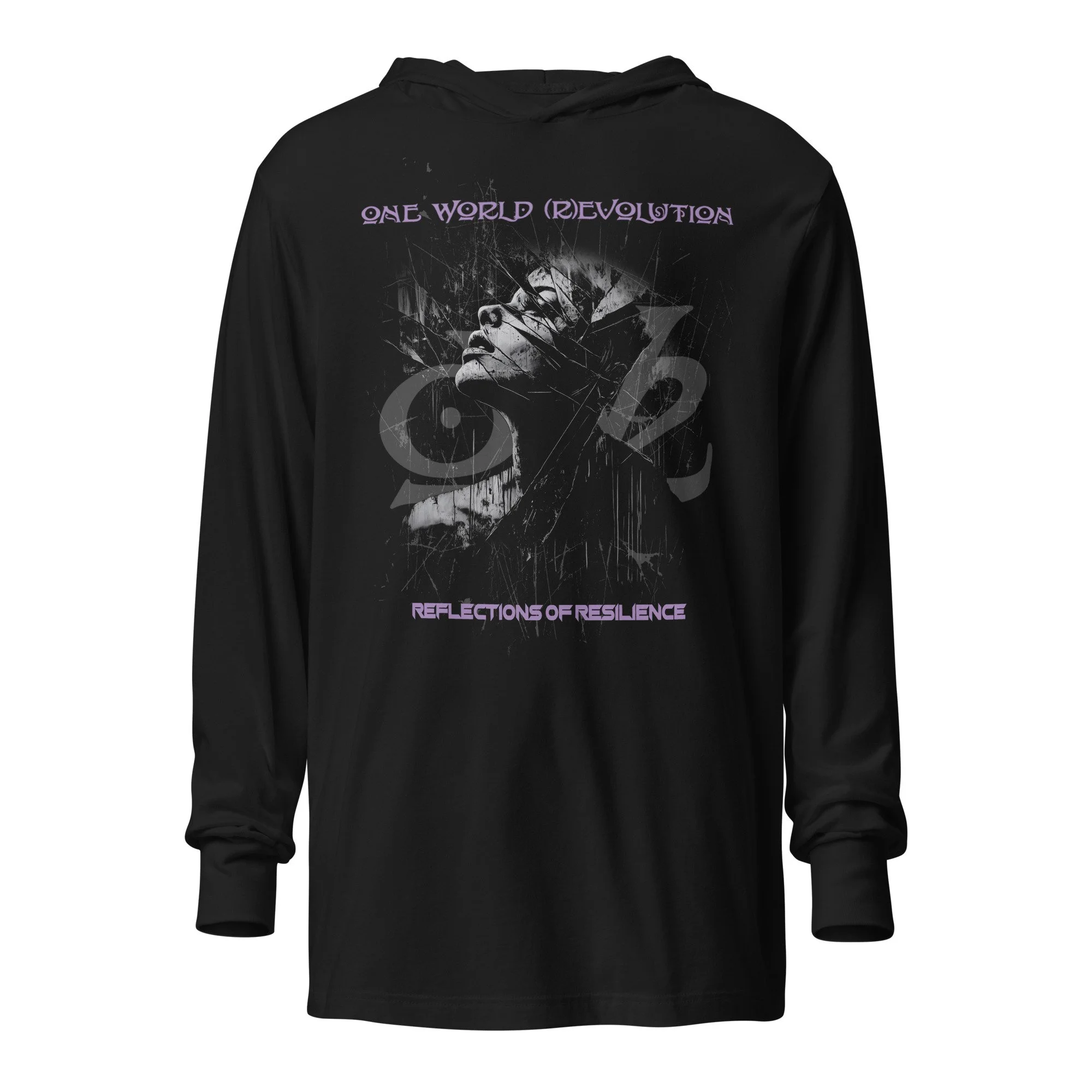 Hooded long-sleeve tee