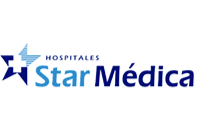Logotipo de Hospital Star Médica en azul y negro