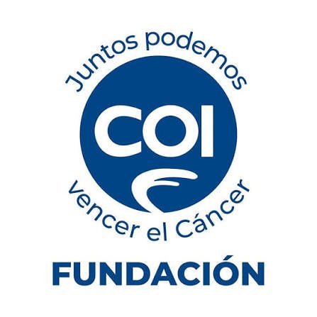 Logotipo de la Fundación COI con texto 'Juntos podemos vencer el cáncer'
