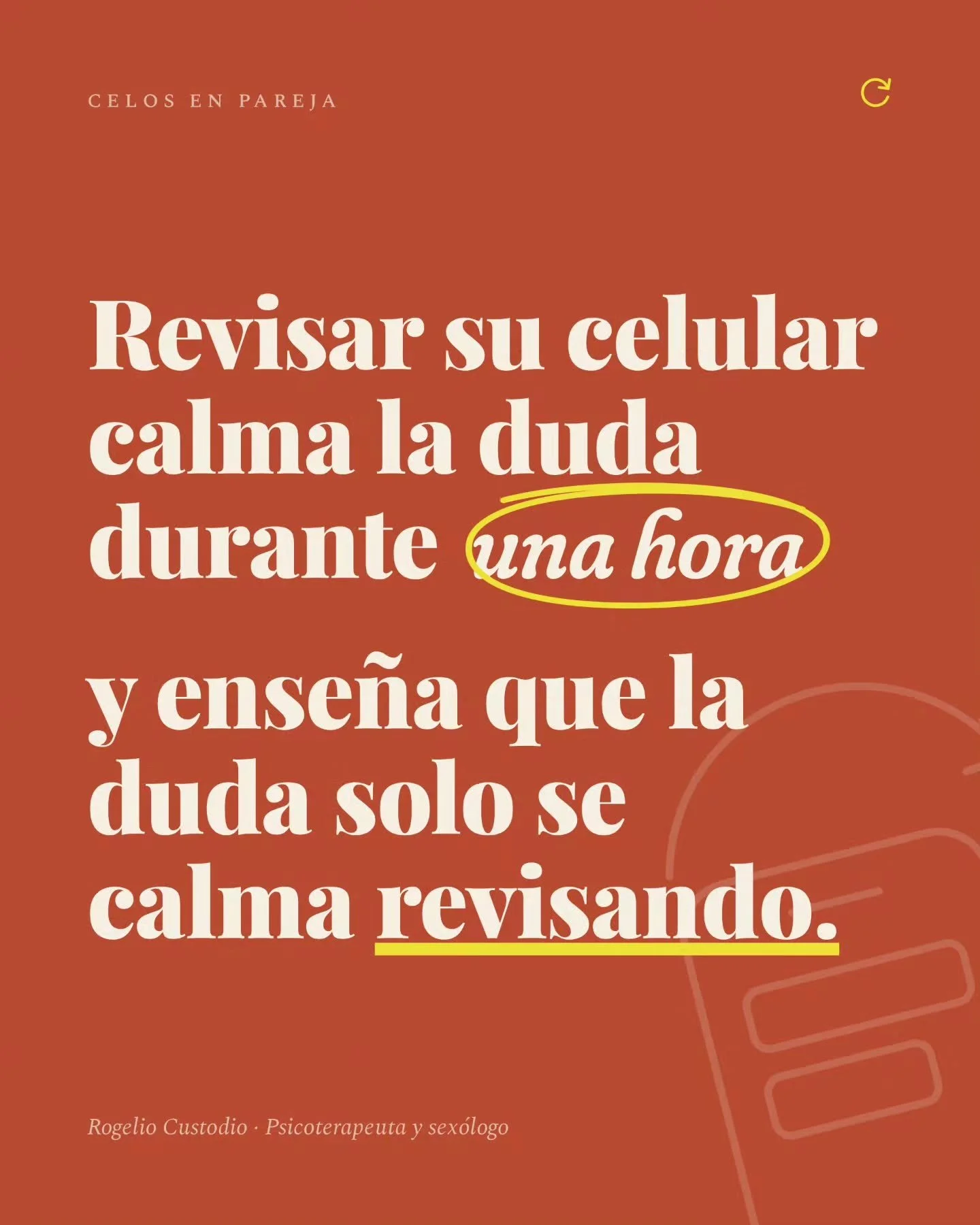 Tu pareja se mete a ba&ntilde;ar y deja el celular en el bur&oacute;, vibra una vez, lo tomas, revisas WhatsApp, Instagram y las llamadas recientes, no hay nada y el cuerpo se afloja, pero al d&iacute;a siguiente la duda regresa m&aacute;s temprano y