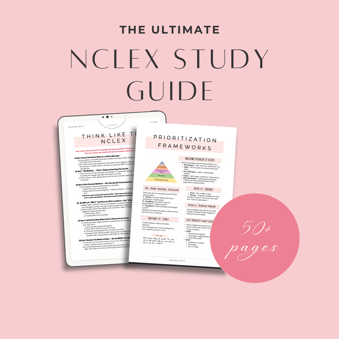 THE ULTIMATE NCLEX STUDY GUIDE