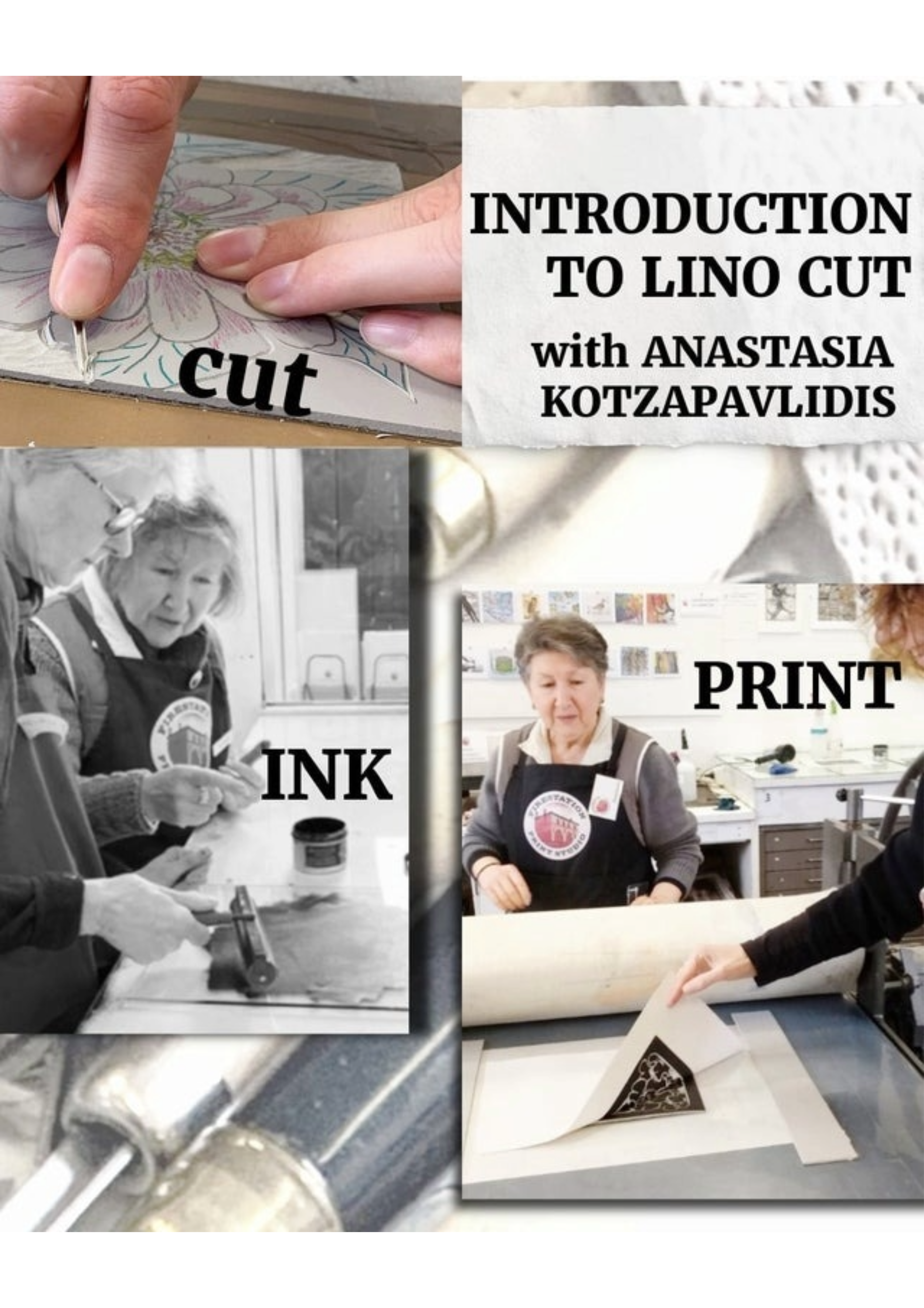 INTRODUCTION TO LINO CUT, with                     Anastasia Kotzapavlidis