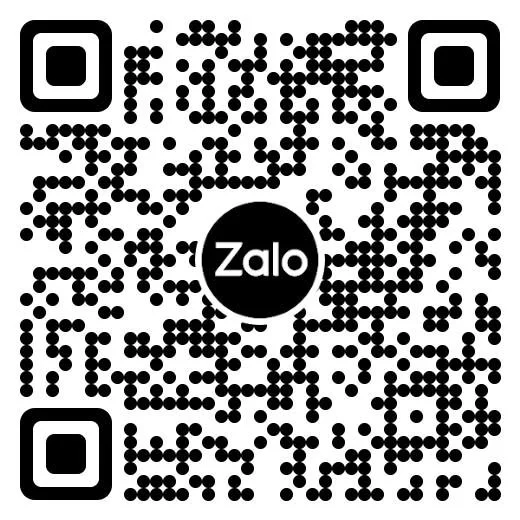 QR code with Zalo logo in center