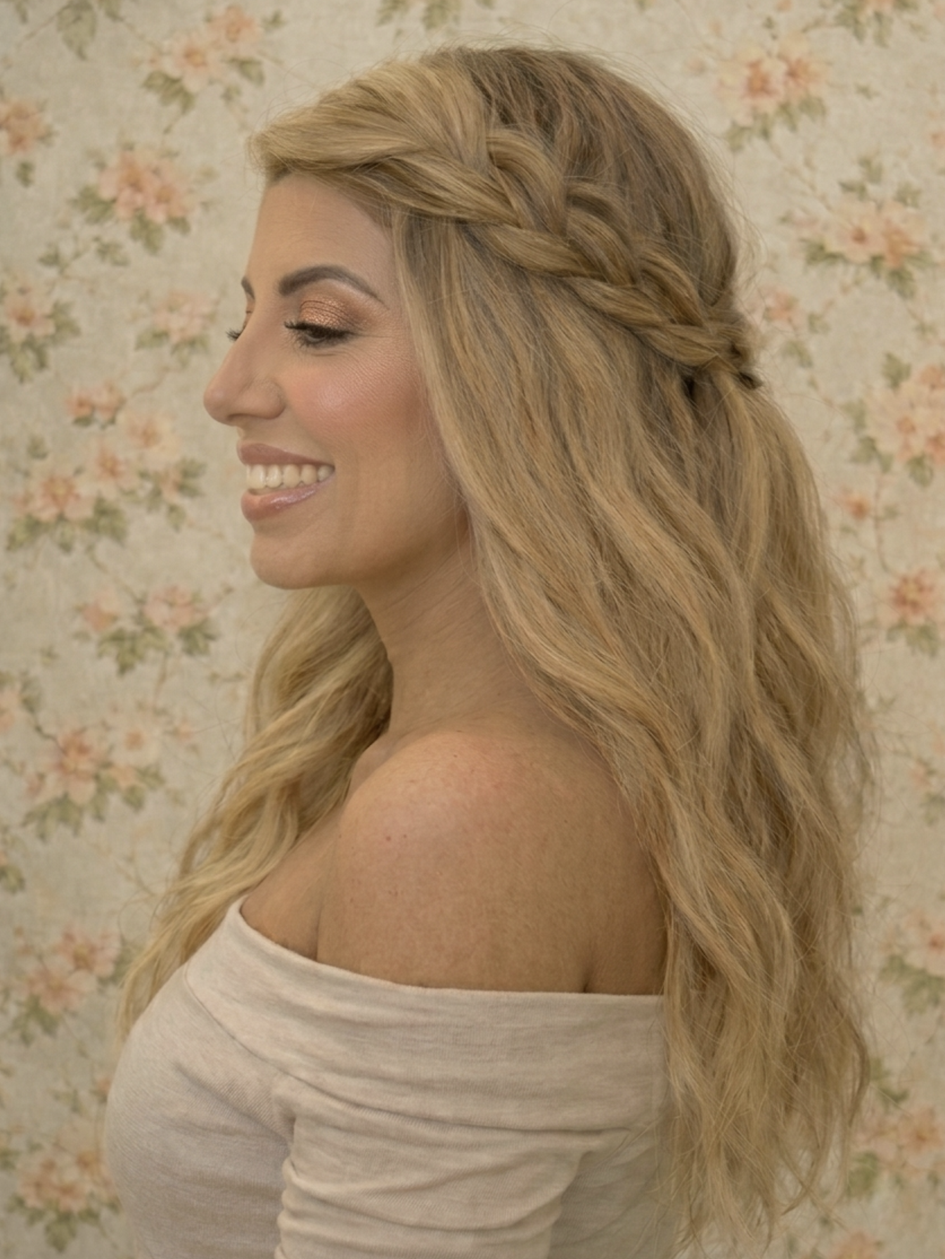 Half Up Half Down with braid (Copy)