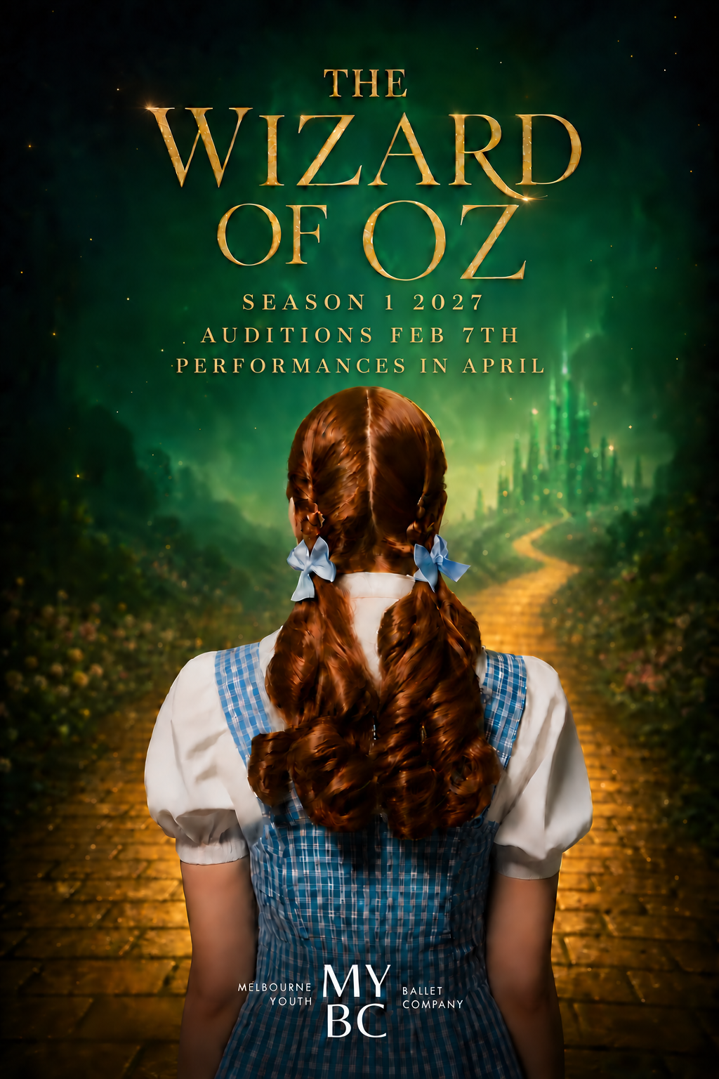 The Wizard of Oz — Season 1, 2027. Auditions 7 February; performances in April.