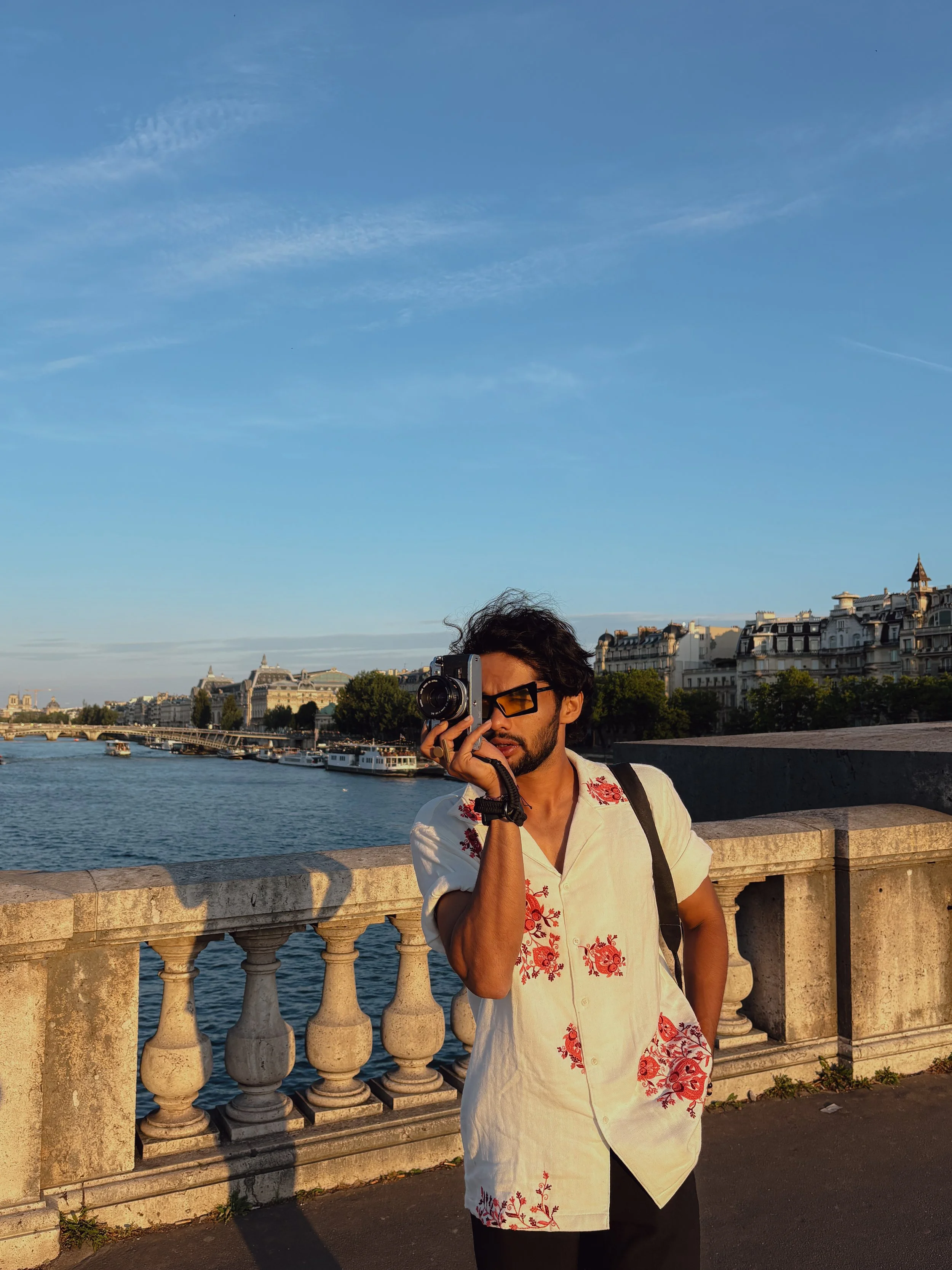 Shetty Karthik, Indian photographer in Paris Streets, golden hour
