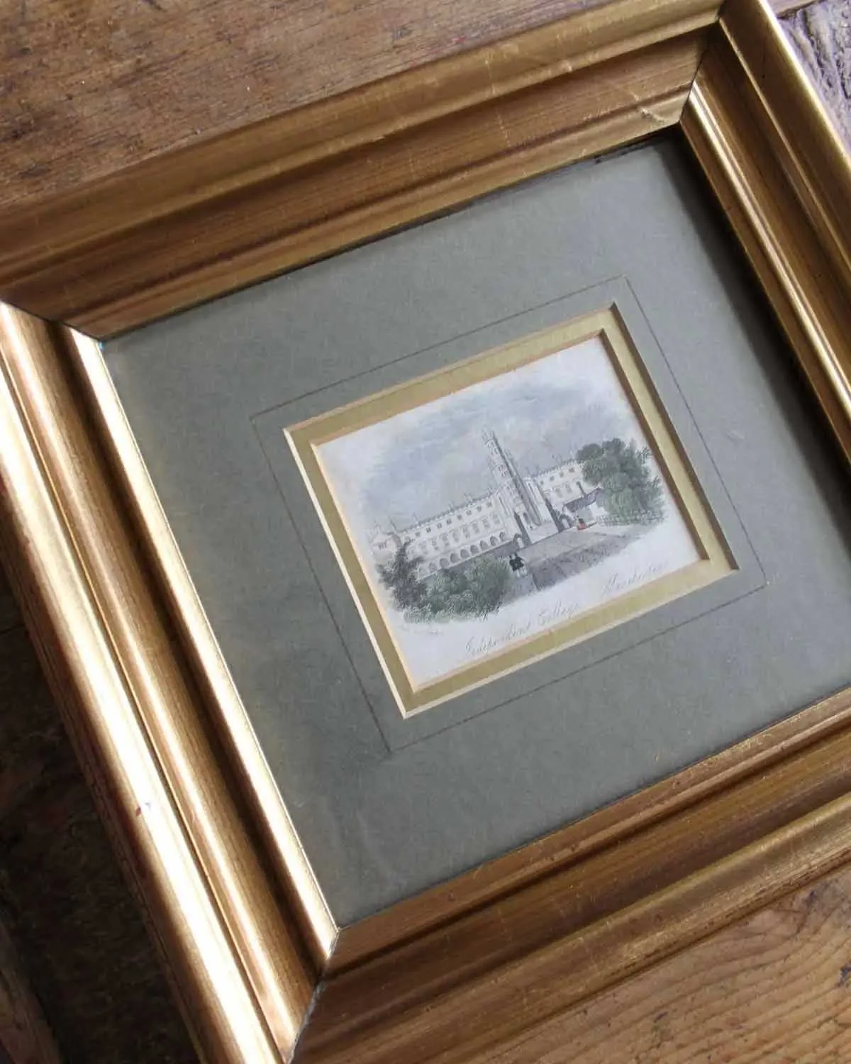 Just Sourced: Lancashire Independent College, Rock &amp; Co London Antique Print