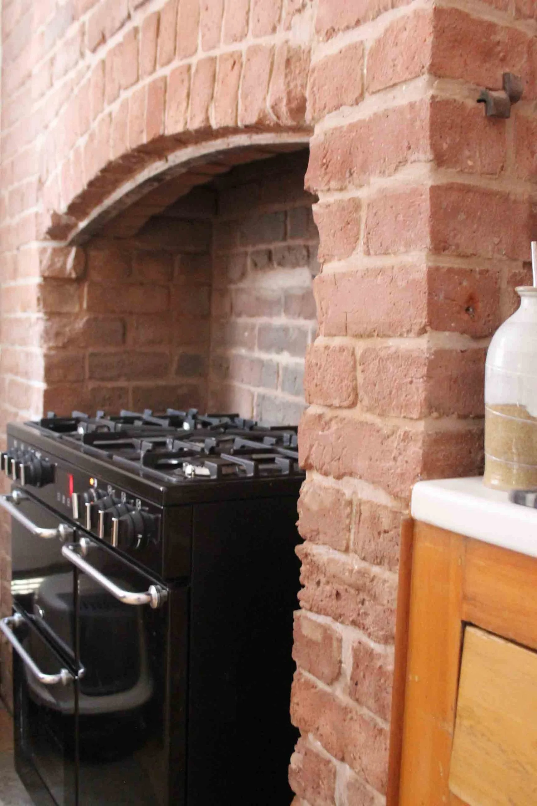 Our Exposed Brick Wall Kitchen Project