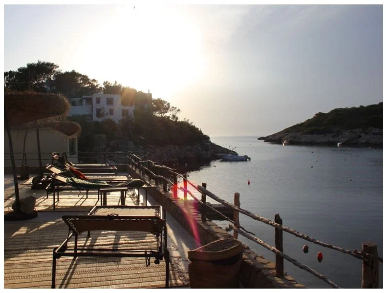 Drinks at Los Enamorados Restaurant and Beach Bar, Ibiza