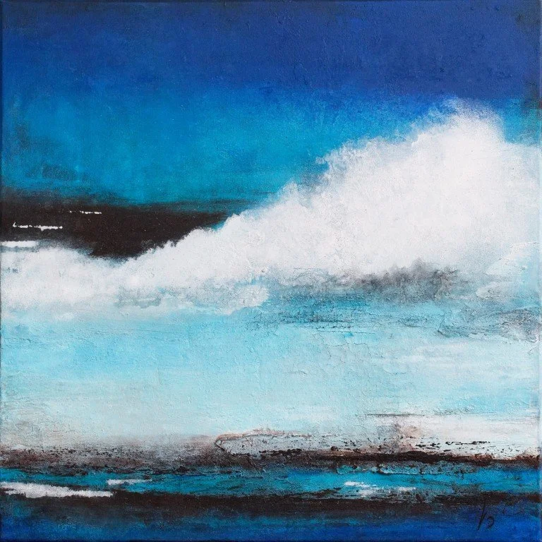 Originalkunstwerk "let go", 60x60 cm, abstrakt