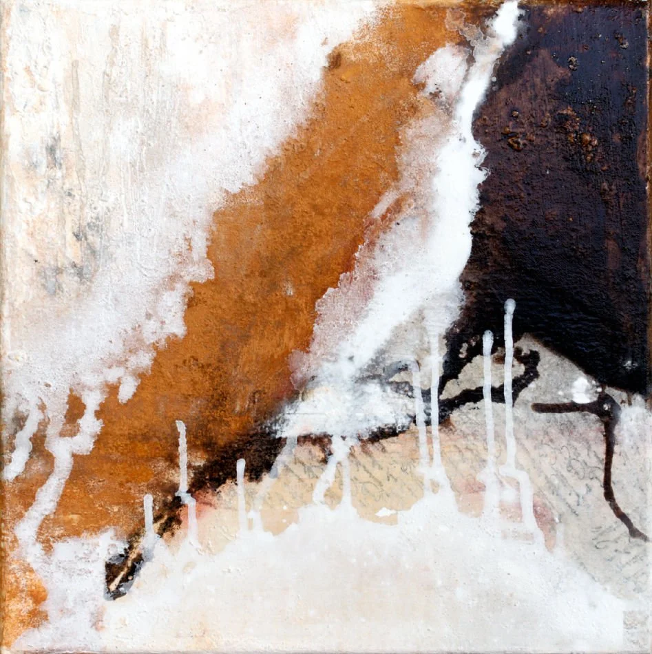 Originalkunstwerk "beyond", 42x42 cm, abstrakt