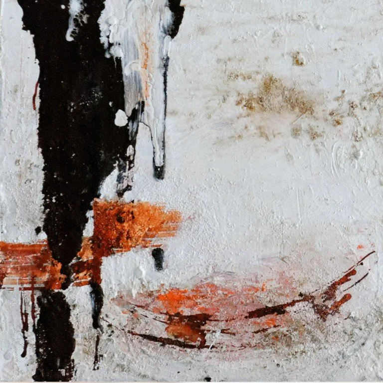 Originalkunstwerk "coffee", 2 x 25x25 cm, abstrakt, 2-teilig