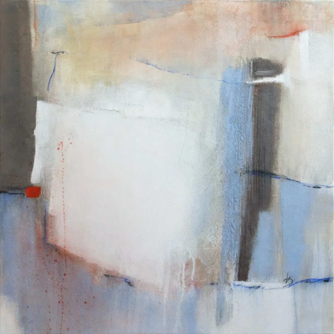 Originalkunstwerk "blank page", 80x80 cm, abstrakt